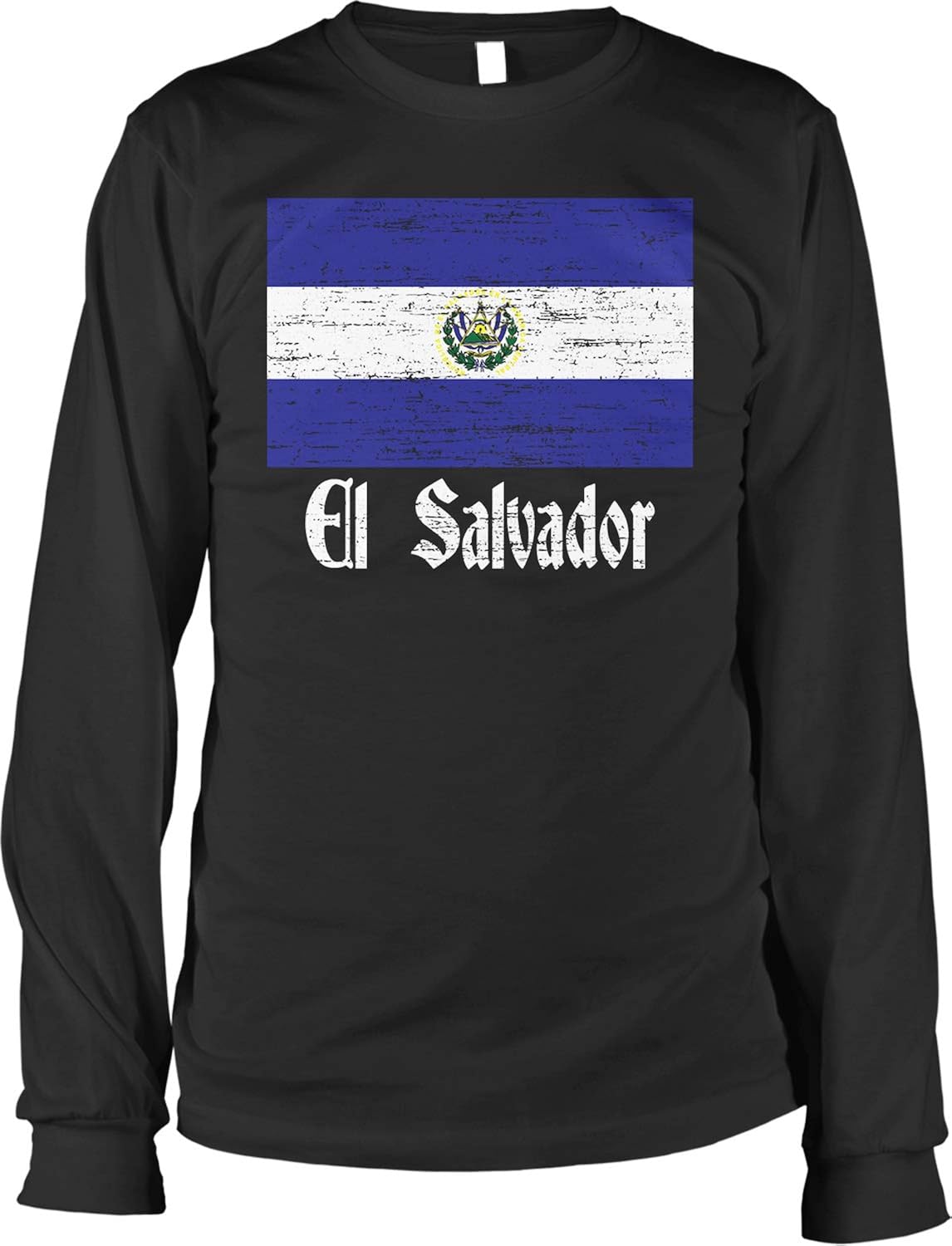 Hoodteez Flag of El Salvador, El Salvadorian Flag Men's