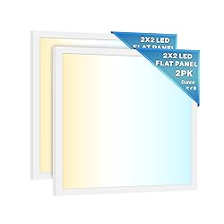 Sunco 2 Pack 2x2 LED Flat Panel Light, Selectable