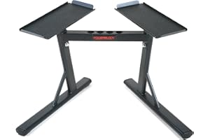 PowerBlock PowerMax Stand – Dumbbell Rack & Weight Rack, Use with Weights up to 90 Pounds, Durable Steel Construction, Home Gym Strength Training, Innovative Workout Equipment