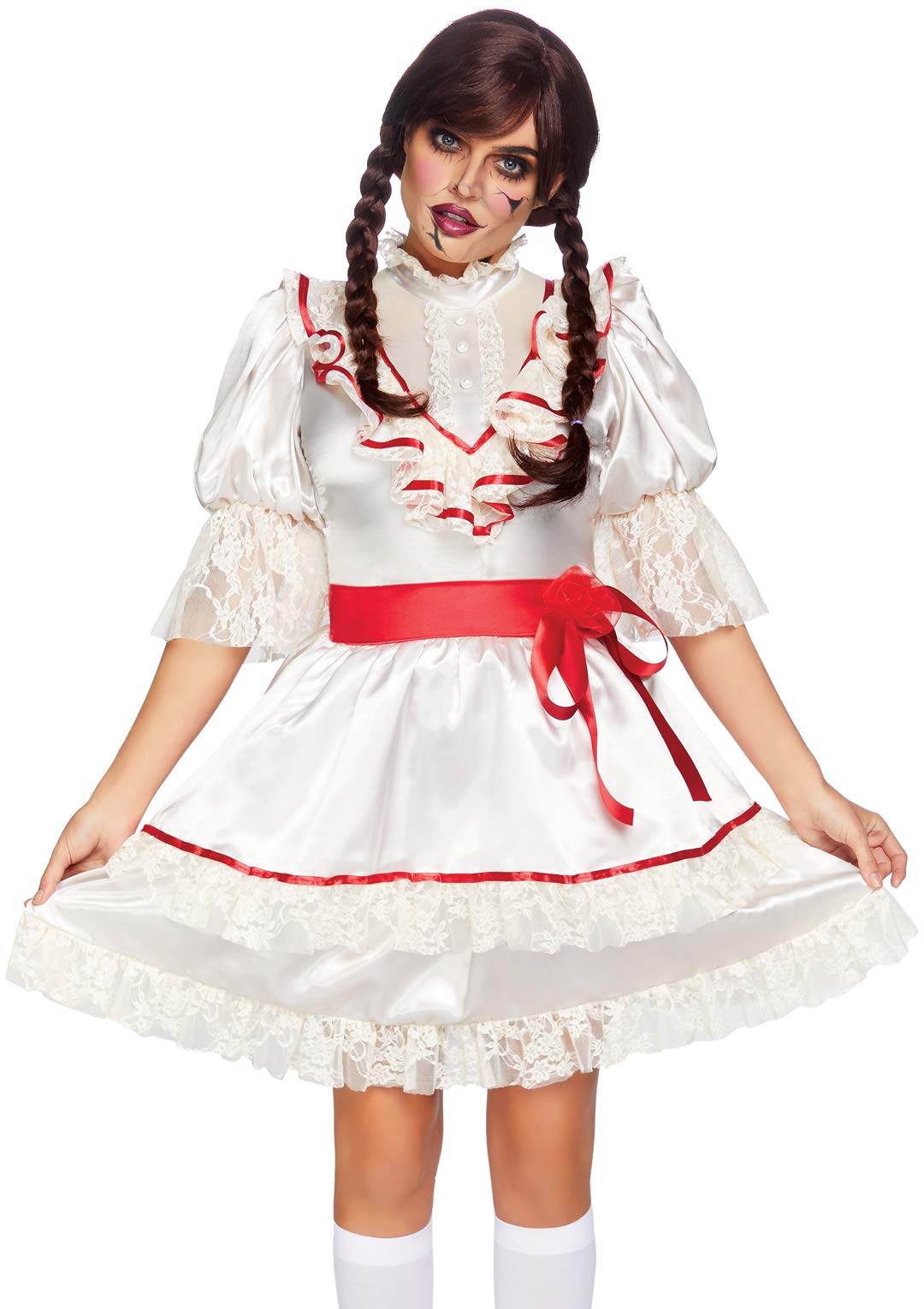 Photo 1 of Leg Avenue Women's Haunted Doll Costume, Off-White, Medium