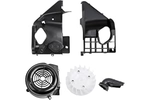 Minho Air Director Cooling Fan Cover Assembly in PP Material Replacement for GY6 125cc 150cc ATV Go Kart Moped Scooter