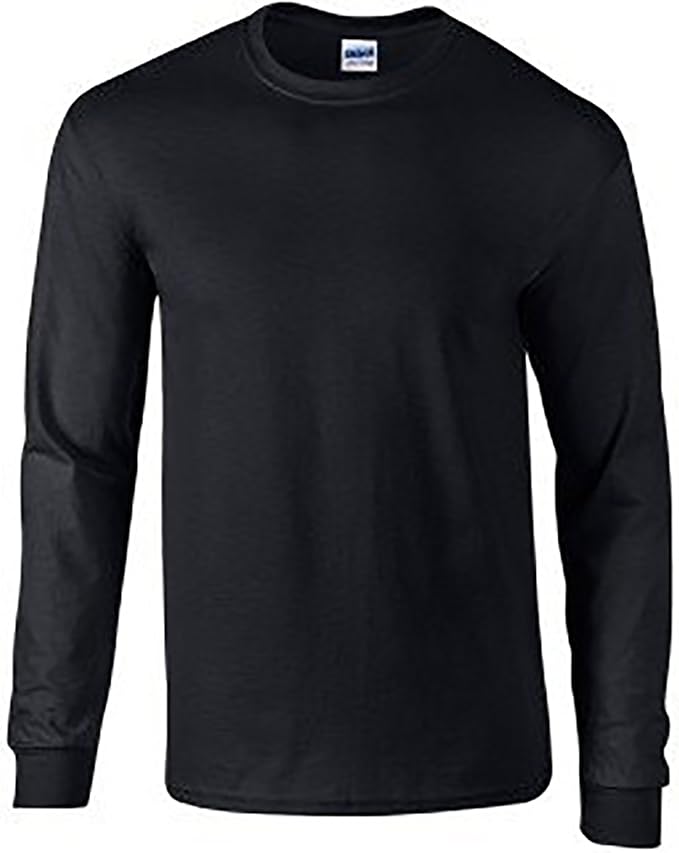 t shirt noir manches longues homme