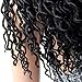 22inch Curly Faux Locs Crochet Hair Goddess Locs Crochet Braiding Hair Braids Mambo Hair Extension 24Roots/Pack (5pack, 1B#)