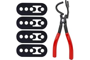 YOUYIEN Exhaust Hangers 4 Holes 0.47" Hole Size (4PCS)&Exhaust Hanger Removal Pliers,Fit For Cars Truck SUV,Rubber Insulator Bracket Bushing Mount.