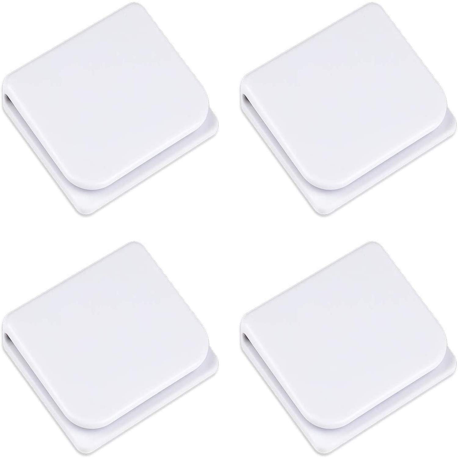 4 Pieces Self-adhesive Shower Curtain Clips, Anti-Splash Bathroom Water Leaking Guard Curtain Stop Clip, U Shape Fixed