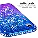 Tznzxm iPhone XR Case New Glitter Floating Flowing Flexible TPU Gradient Quicksand Series Anti-Scratch Shockproof Bling Diamond Sparkly Defender Protective Case for Apple iPhone XR Blue & Purple
