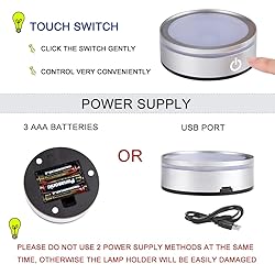 IFOLAINA LED Light Base Lighted Display Stand for