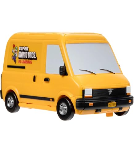 Hot Wheels Premium – Plumber Van De Super Mario Bros, échelle 1/64, 5 Cm, Modèle Die-cast