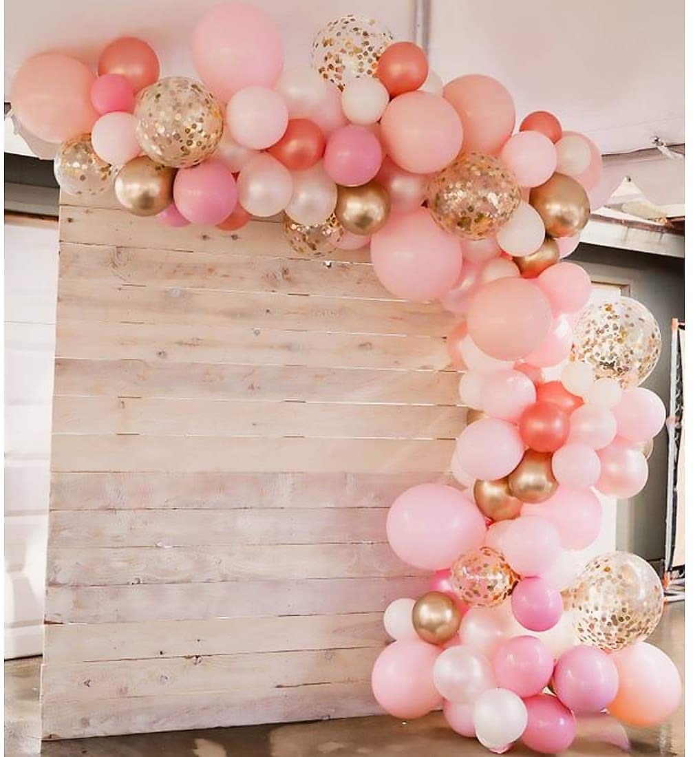 Buy Rose Gold Balloon Arch Kit, 115 Packs Balloon Garland Kit Rosegold