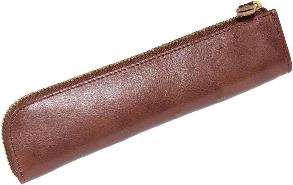 Individuality Creative Retro Simple Genuine Leather Pencil Holder - Dark Brown2 - Image 3
