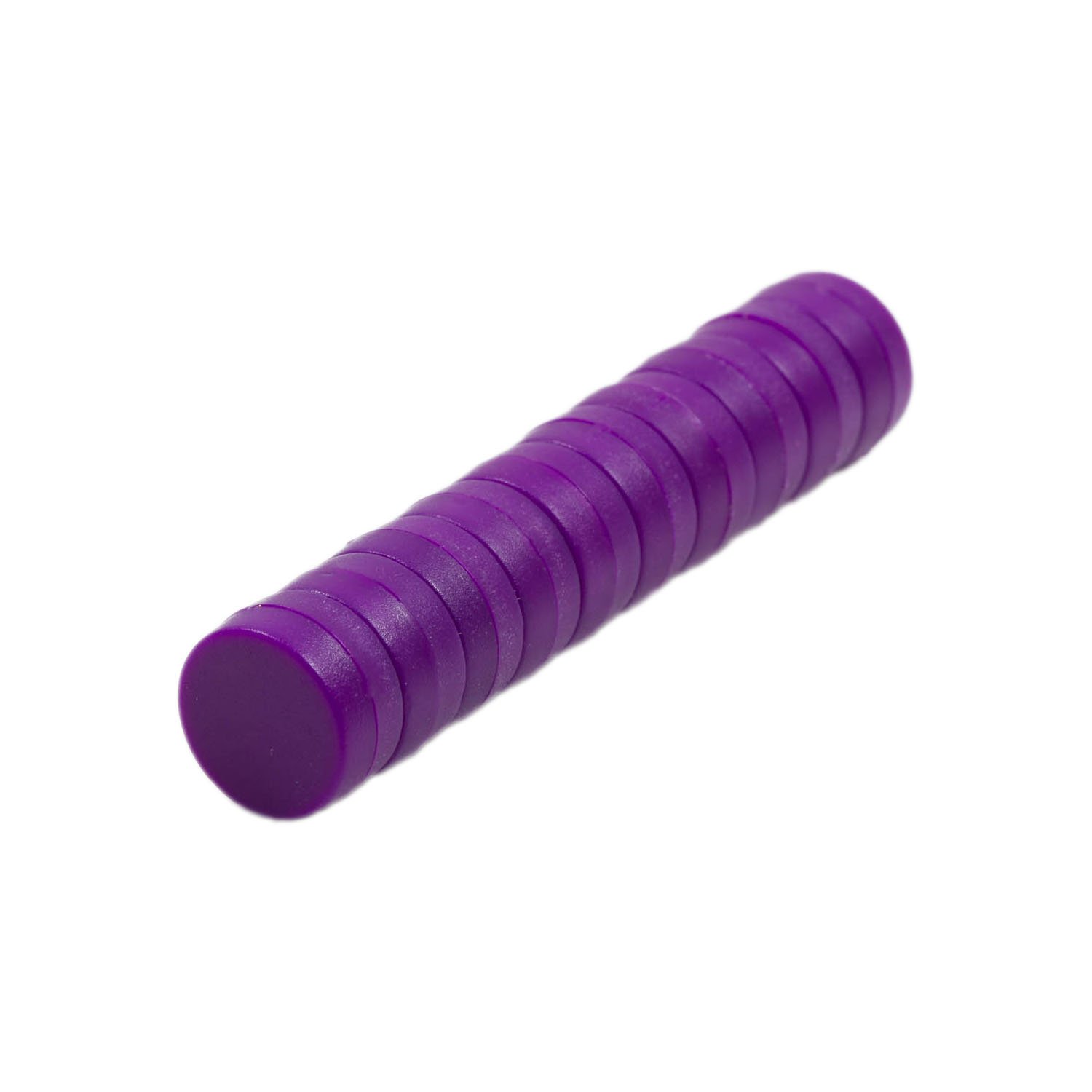 Magnetastico® | 10x strong neodymium magnets with protective coating | Purple colour & size 12x6 mm | Strong coloured office magnets | Perfect mini magnet for fridge, whiteboard & glass magnetic board
