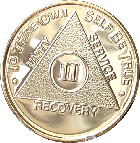 2 Year AA Medallion Gold Plated Anniversary Chip II