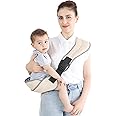 Portable Toddler Carrier, Adjustable Child Sling, Ergonomic One Shoulder Labor-Saving Polyester Half Wrapped Toddler Sling with Anti-Slip Particles, for Toddler, Children 6-36 Months