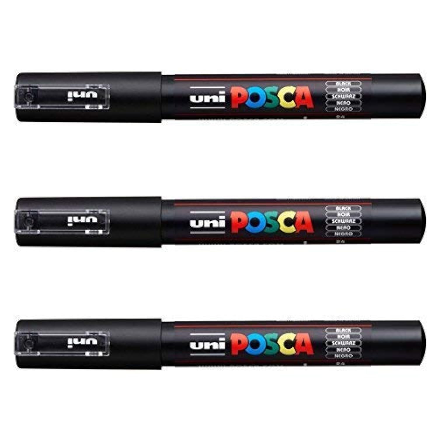 POSCA PC-1M Uni-Ball 3 Pack (Full Range of 22 Colours Available)