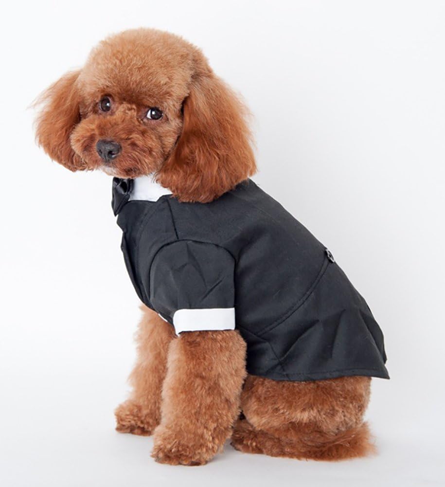 Marupet マルペット ペット用 犬服猫服タキシード 蝶ネクタイ付き 可愛いペットもフォーマルにドレスアップ ブラックl Marupet マルペット コスチューム 通販 Amazon