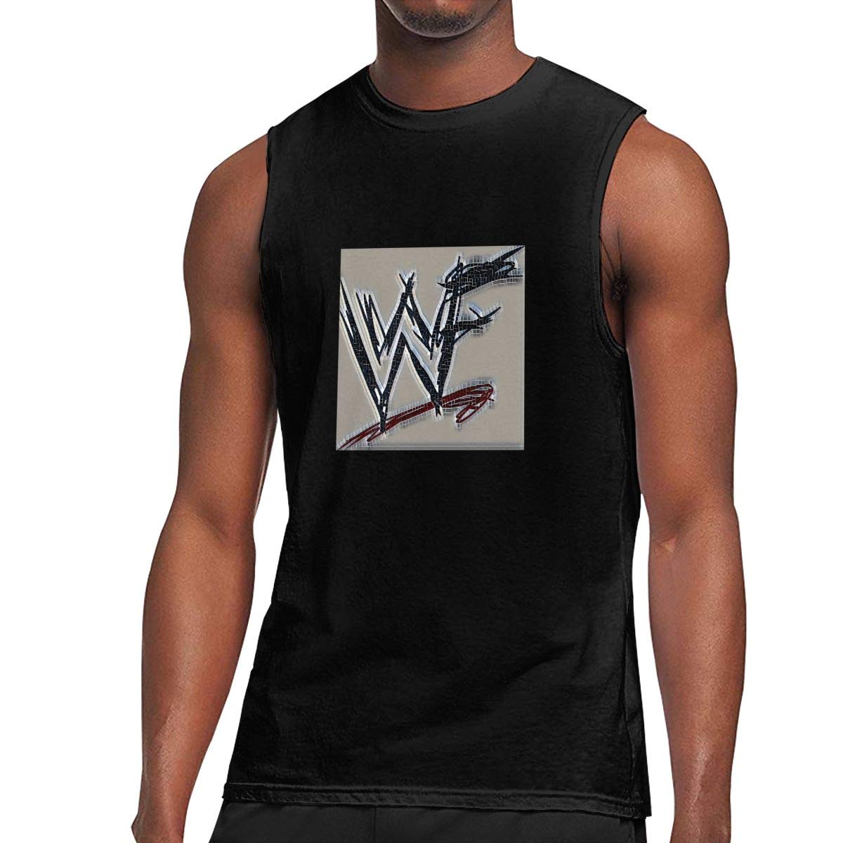 Harley Hughes Wwf Wrestling Panda Graghic Tank Tops For Sleeveless T-shirt Black X