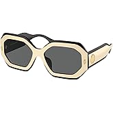 Tory Burch TY7192U Hexagonal Sunglasses for Women +BUNDLE with ACCESSORY EYEWEAR KIT