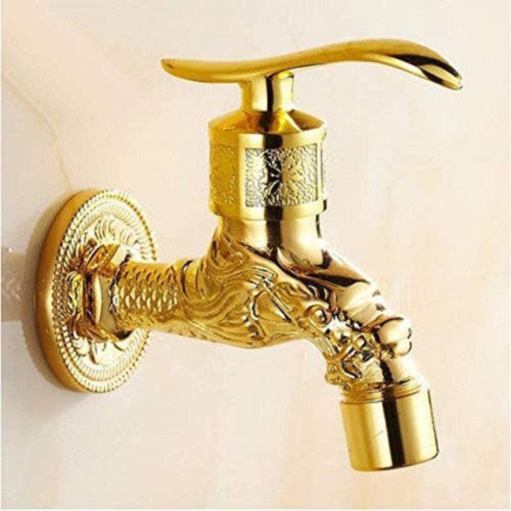 Grifo Grifo Tallado Montaje En Pared Dorado Bronce Antiguo Bibcock