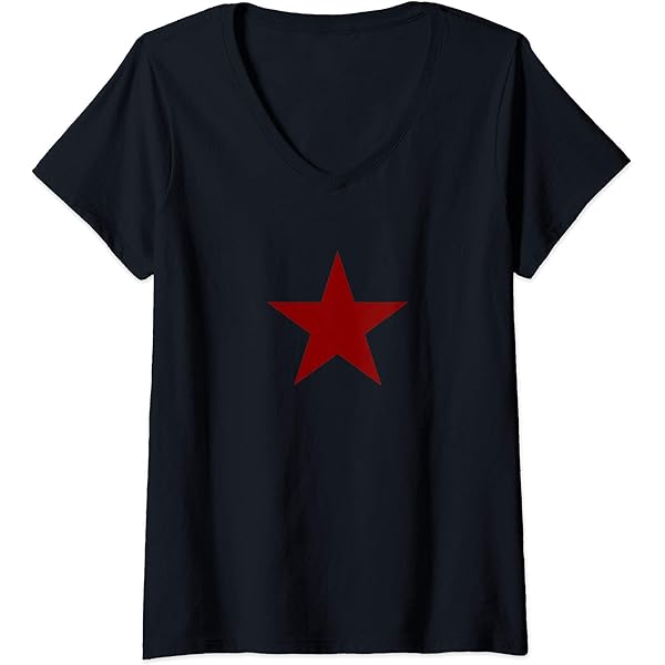 Amazon.com: Womens Tan Star on Multiple Colors V-Neck T