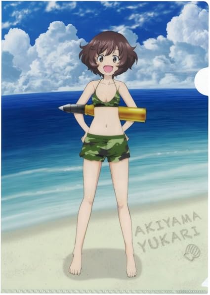 Amazon 学研ステイフル ガルパン クリアファイル 描きおろし 優花里 D 文房具 オフィス用品 文房具 オフィス用品