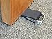 Door Stop - Low Profile Wedge Shaped Rubber Door Stopper with Brushed Stainless Steel Handle and Hook Accessory by Everything is Play