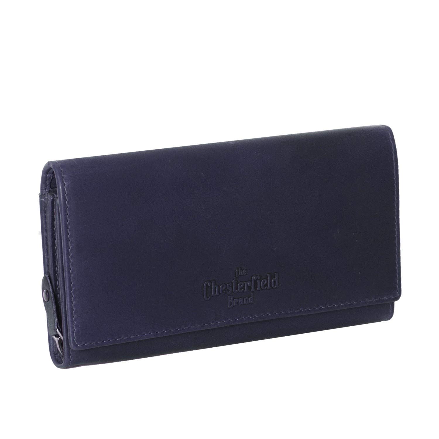 The Chesterfield Brand Leather Wallet Navy Mirthe RFID Safe