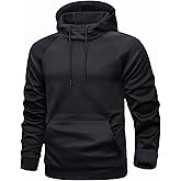 MAGCOMSEN Mens Hoodies Fleece Lined Casual Athletic Sweatshirts Pullover with Kangaroo Pocket