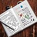 Bullet Journal Stencil Set 8 Pieces Plastic Planner Stencil Template 4x7 Inch for Journaling Notebook Scrapbook Christmas Gift Card and Art Projects with Fineliner Color Pen Set, Sirensky Brand