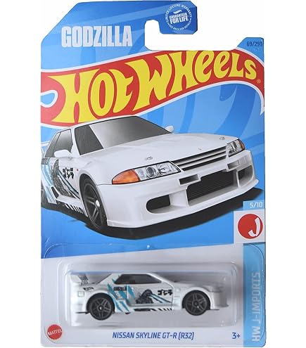 Hot Wheels Nissan Skyline GT-R (BNR32) Blu - Serie Nissan 2019 - Modellino 1:64