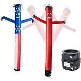 VEVOR Inflatable Tube Man with Blower, 8 ft Tall, Wacky Waving Wind Flying Inflatable Dancing Tube Guy with 1/15 HP IPX3 Waterproof Blower Fan, for Outdoor Advertising Business Store Party Decoration