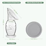 haakaa Manual Breast Pump with Suction Base and Silicone Cap 4oz/100ml view 8