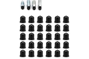 UTSAUTO 30Pcs Brake Bleeder Screw Caps Grease Dust Cover Brake Bleed Nipple Cap for Cars and Motorcycle