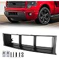KARPAL Front Lower Bumper Grille Trim Panel Insert Compatible with 2009-2014 Ford F150 Horizontal Grill (Not Fit Harley Davidson and Raptor)