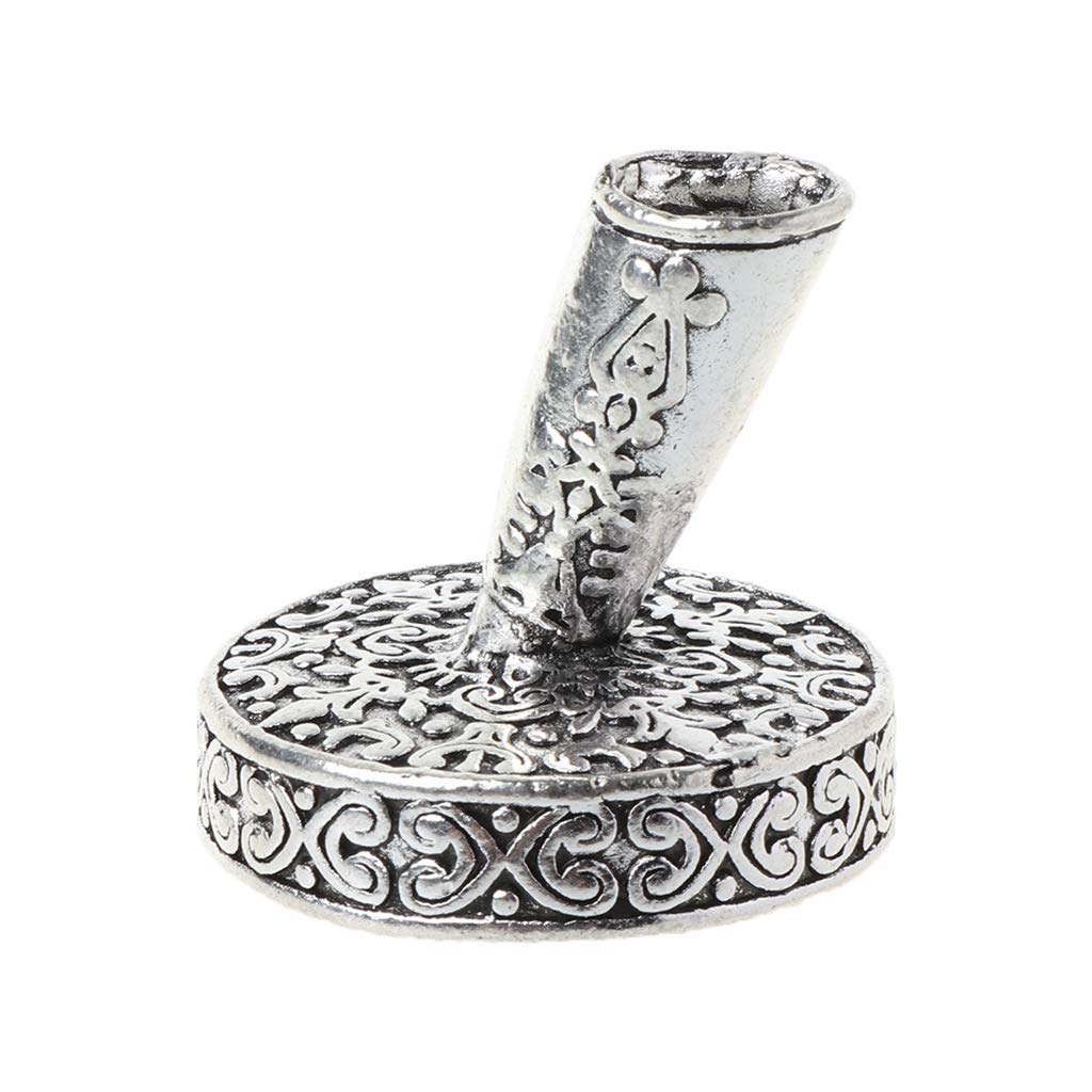 BINGHONG3 Dip Pen Holder,Vintage Metal Round Insertion Pen Holder For Feather Quill Dip Pens School Office Supplies Stationery Student Gift