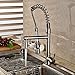 Rozin® Deck Mount Single Hole Kitchen Sink Faucet LED Light Pull Down Sprayer Mixer Tap Brushed Nickel