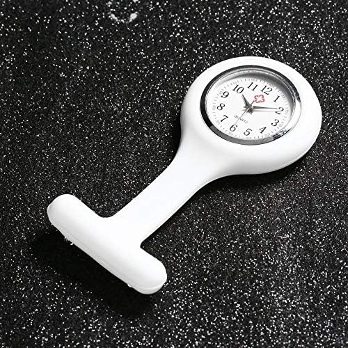 RoadRoma Mini Portable Silicone Gel Doctor Nurses Brooch Pin Pocket Fob Tunic Watch