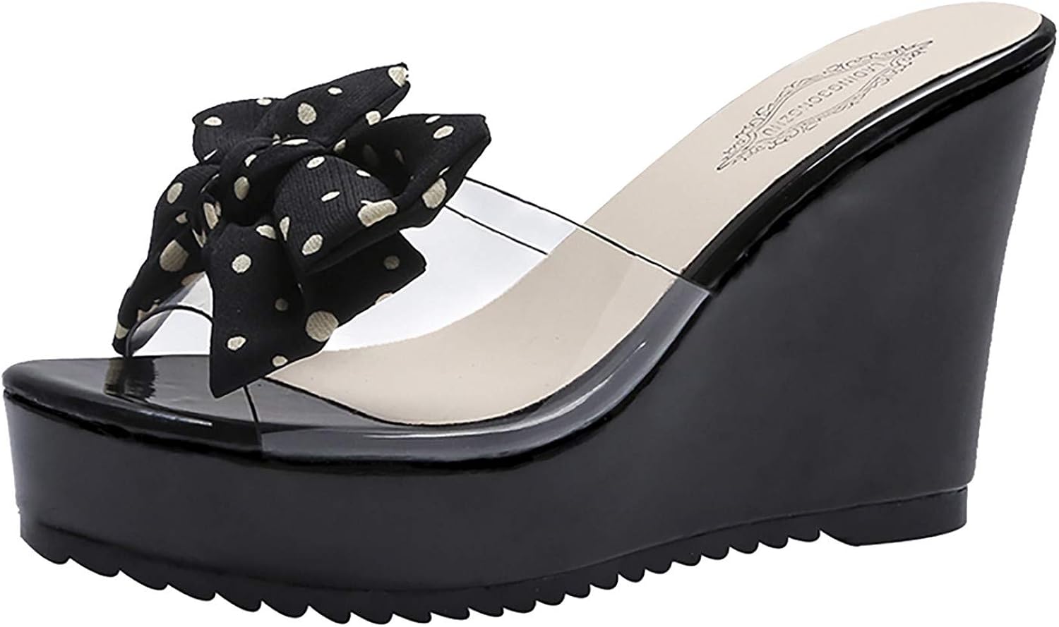 Amazon.com: Slip on Wedges Sandals for Women Summer Transparent Straps Slides Platform Sandals 