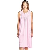 Casual Nights Women's Fancy Lace Trim Sleeveless Nightgown