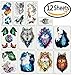 DaLin Temporary Tattoos for Women Men (Wolf Collection)