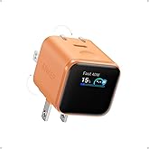 Anker Nano Smart Display Charger, 45W Max Fast Charger USB C for iPhone 17 (Orange)