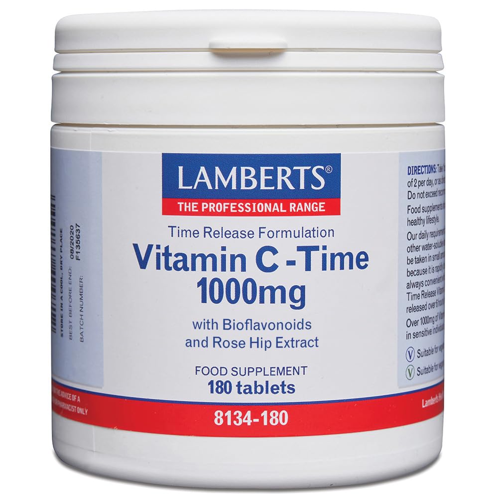 Lamberts Vitamin C-Time Release 1000milligrams 180 Tablets