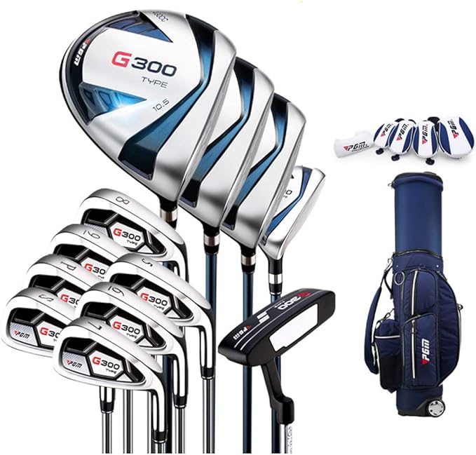 WYSTAO Herren Komplettes Golfschläger Set & Ständer Herren Paket Set