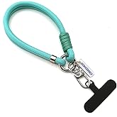 RONGBOER Cell Phone Wrist Strap Lanyard for Men&Women,8mm Handwoven Polyester Cord,Durable for Anti Theft Phones,Keychains,Camera,R13 (Light blue)
