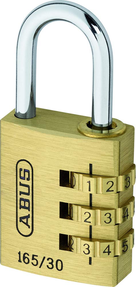 Padlock combination brass 30mm