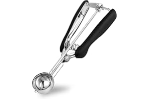 TJ POP Cookie Scoop 1 Tbsp for Baking, Professional Stainless Steel Ice Cream Scoop 35MM, Melon Baller Meatball Scoop, Good S