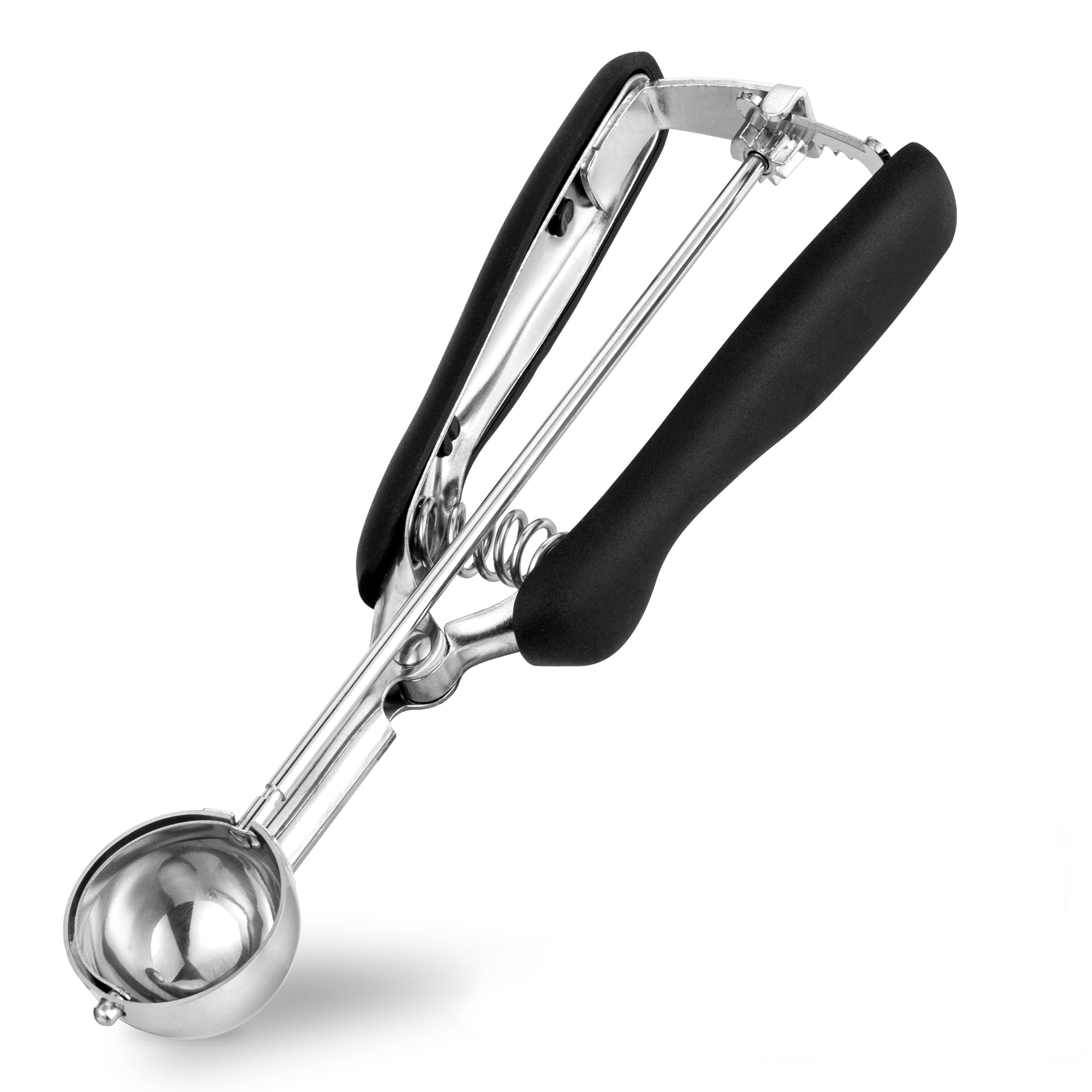 TJ POP Small Ice Cream Scoop 3,5cm – Stainless Steel Ice Cream Scoop with Easy Trigger Release, Good Grip for Mini Ice Cream, Cookies, Melon Balls, Meatballs and Mashed Potato(15 ml / 1 Tbsp)