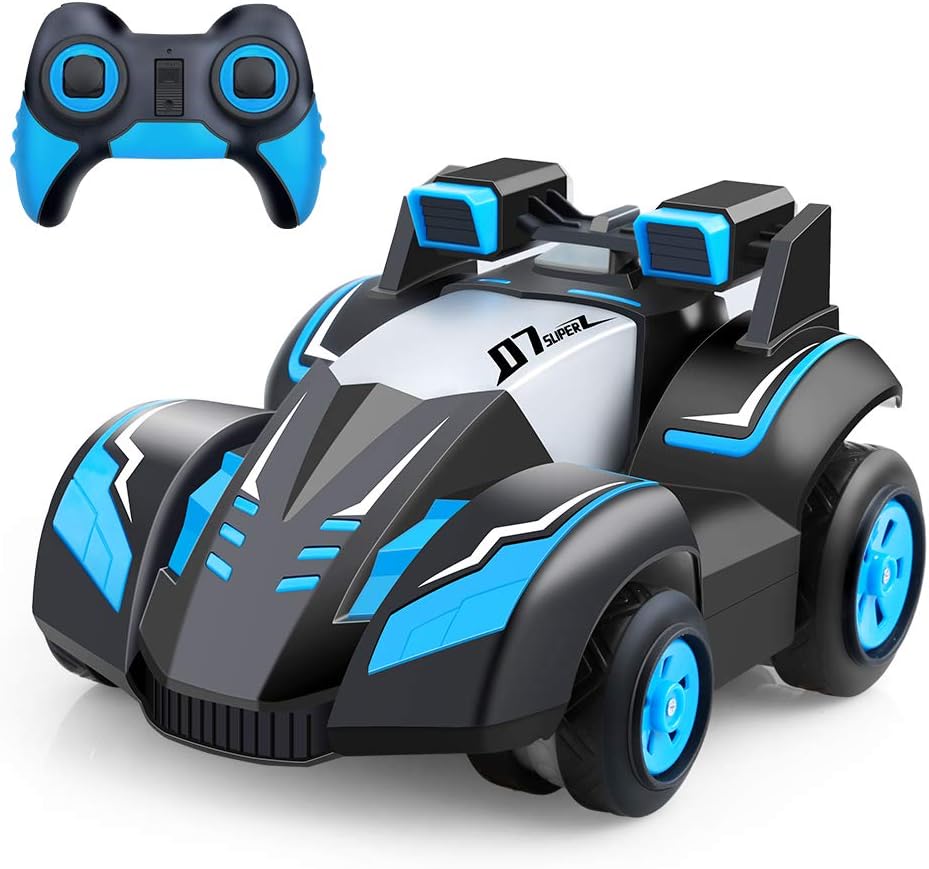 EZONTEQ Remote Control Car, Drift Acrobatic Stunt RC Car Vehicle USB Rechargeable Racing Toy Car for Adults Kids Blue