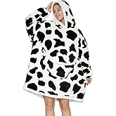 Stampdecal Oversized Comfy Wearable Blanket Hoodie, Big Sherpa Fleece TV Sweatshirt for Adults Women Girls Teens