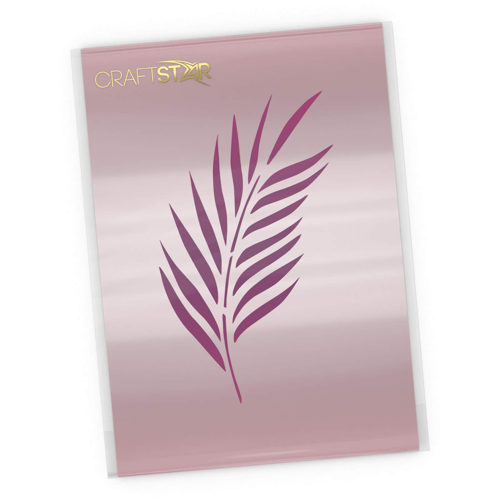 CraftStar Palm Frond Stencil - Reusable Mylar Palm Leaf Stencil