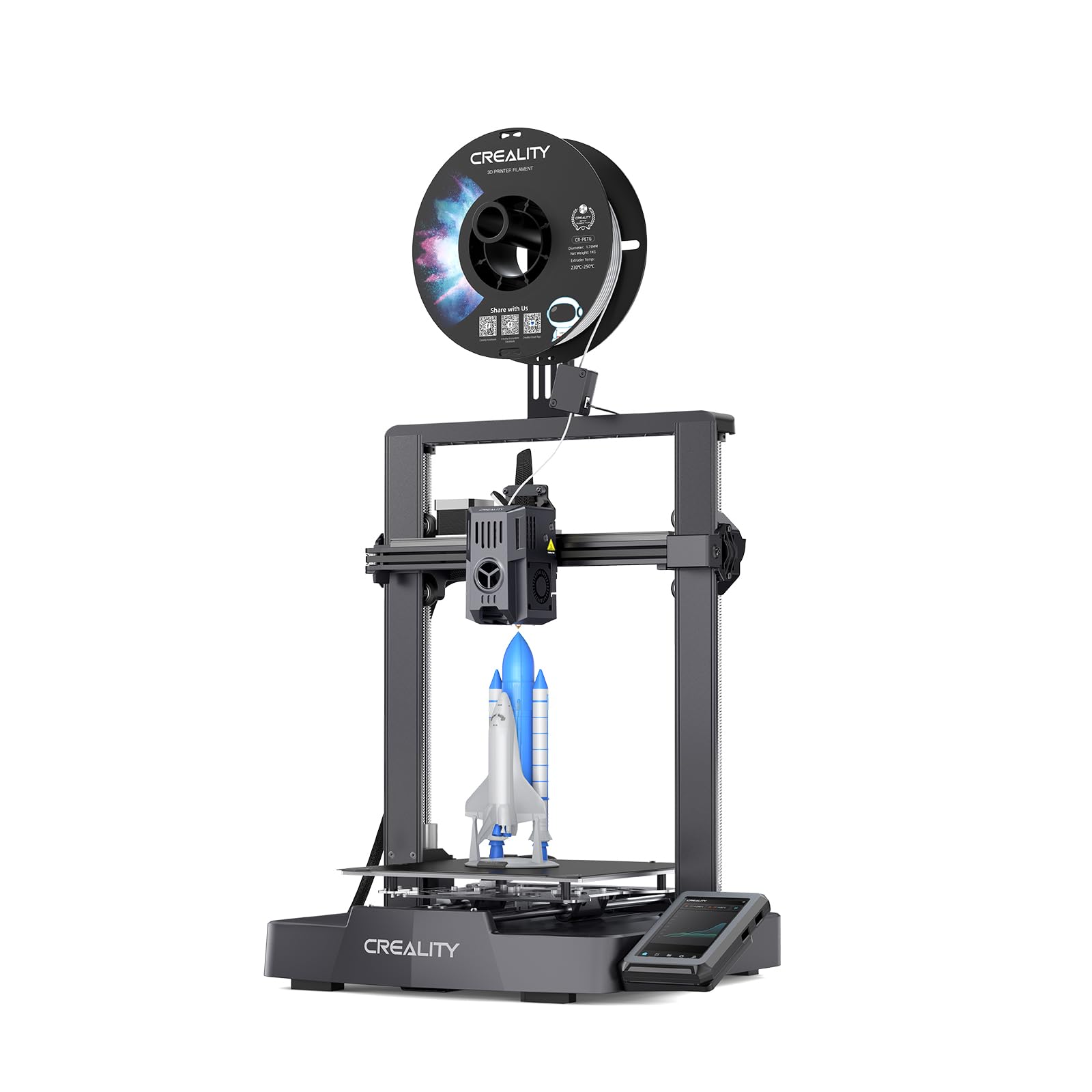 Photo 1 of Creality Ender-3 V3 KE 3D Printer, 500 mm/s High-Speed Printing with Auto-Leveling, Sprite Direct Extruder Supports 300? Printing, Ultra-Smooth and Stable, 220×220×250 mm Print Volume